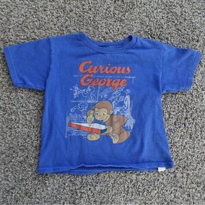 Blue Curious George T Shirt Size 4T
